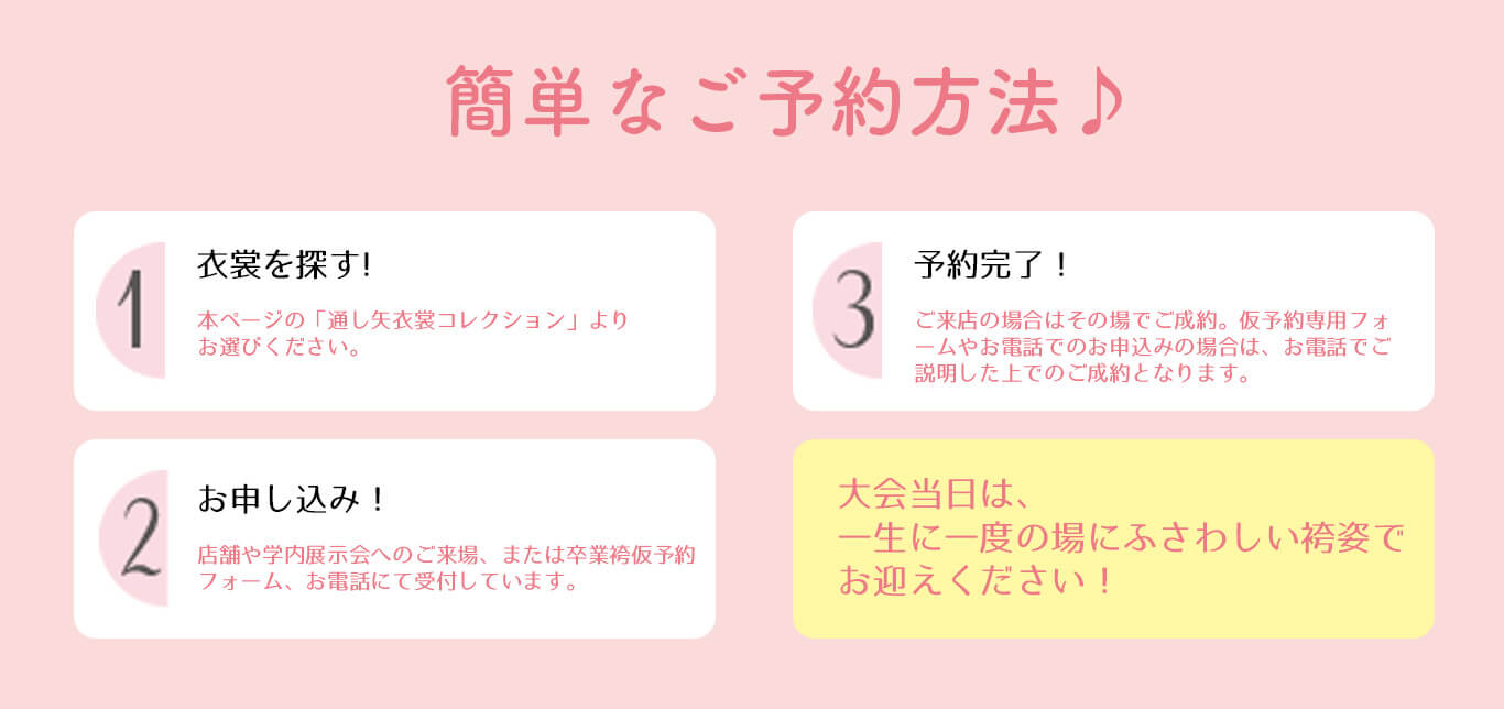 通し矢予約方法