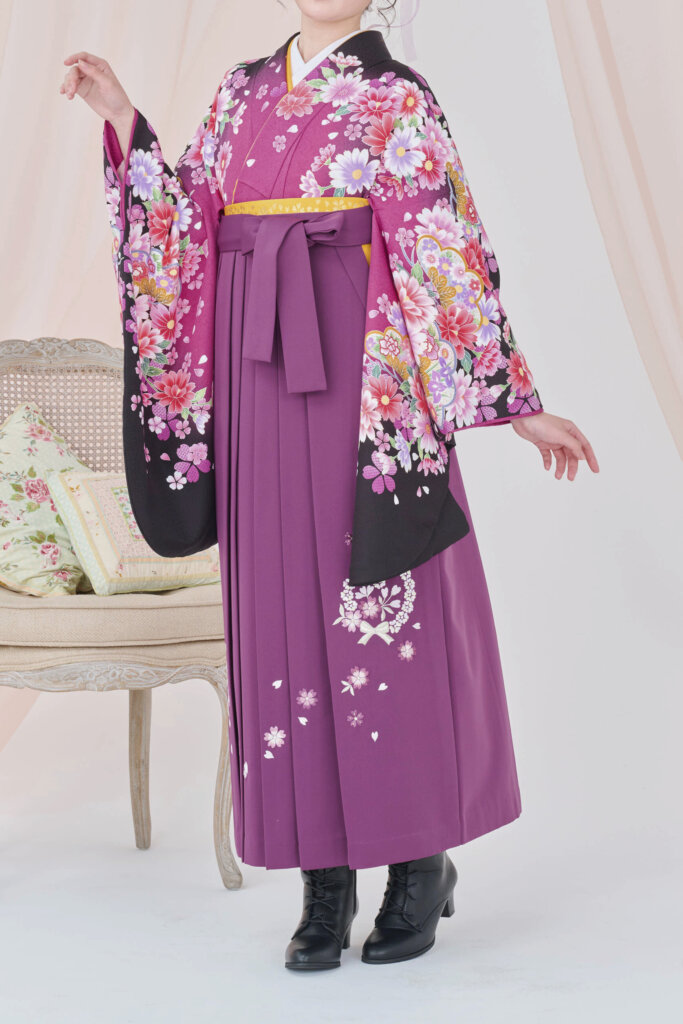 紫の袴_H72（紫の着物と紫の袴）