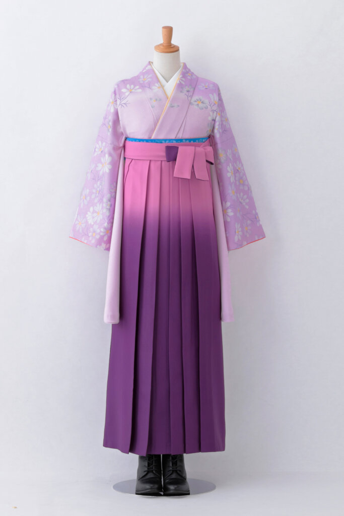 紫の袴_H48（紫の着物と紫のグラデーション袴）
